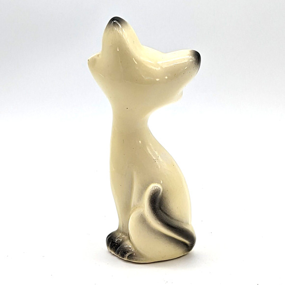 Small Mid Century Siamese Cat Figurine Anthropomorphic Hand Painted - Picture 6 of 12